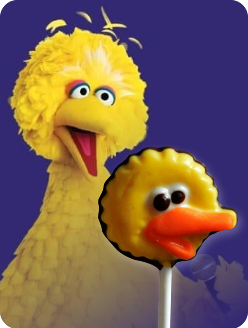 Big Bird (Sesame Street) - Cokelat Donat Lukis