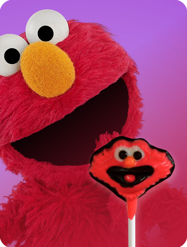 Elmo (Sesame Street) - Cokelat Donat Lukis