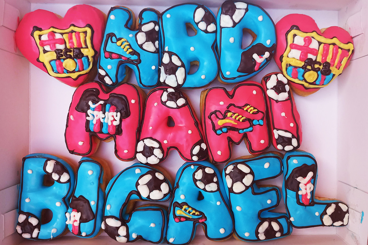 Donat Huruf HBD mami