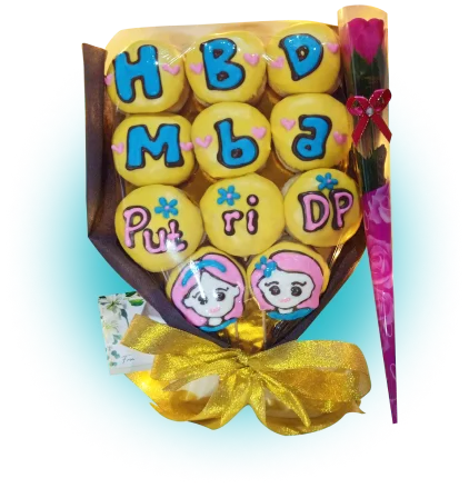 Donat Buket - Donat Lukis